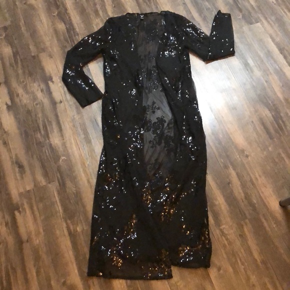 Windsor Tops - Windsor Sequin Mesh Duster